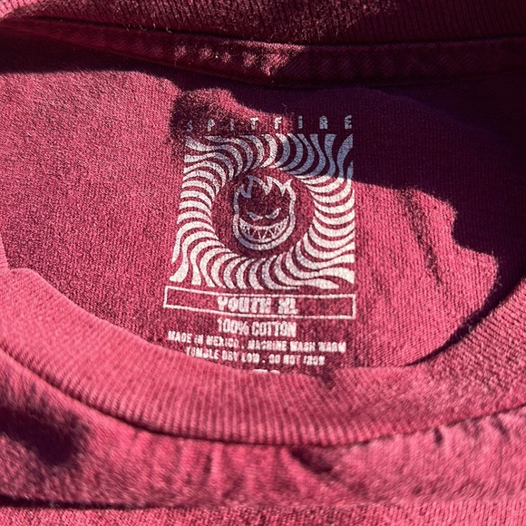 Spitfire Wheels front & Back graphic tee “Keep the underground lit” Youth XL - Picture 7 of 7